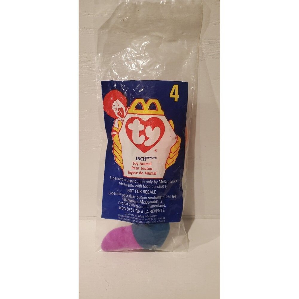 1998 McDonald's Happy Meal TY "Inch" Beanie Baby Plush Toy #4 NIP